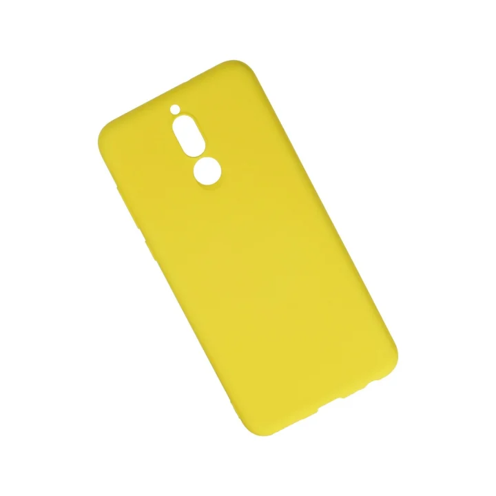 Mey İthalat®  Huawei Mate 10 Lite Kılıf Nano içi Kadife Silikon - Sarı