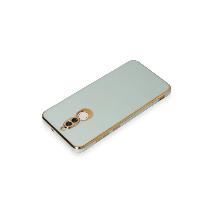 Mey İthalat®  Huawei Mate 10 Lite Kılıf Volet Silikon - Açık Yeşil