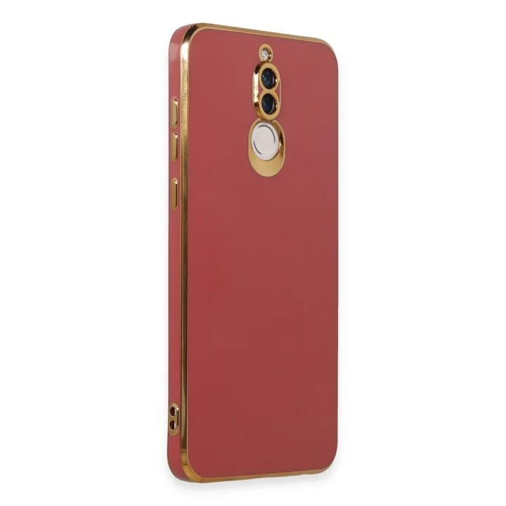 Mey İthalat®  Huawei Mate 10 Lite Kılıf Volet Silikon - Kırmızı