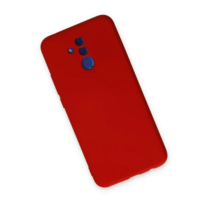 Mey İthalat®  Huawei Mate 20 Lite Kılıf Nano içi Kadife Silikon - Kırmızı