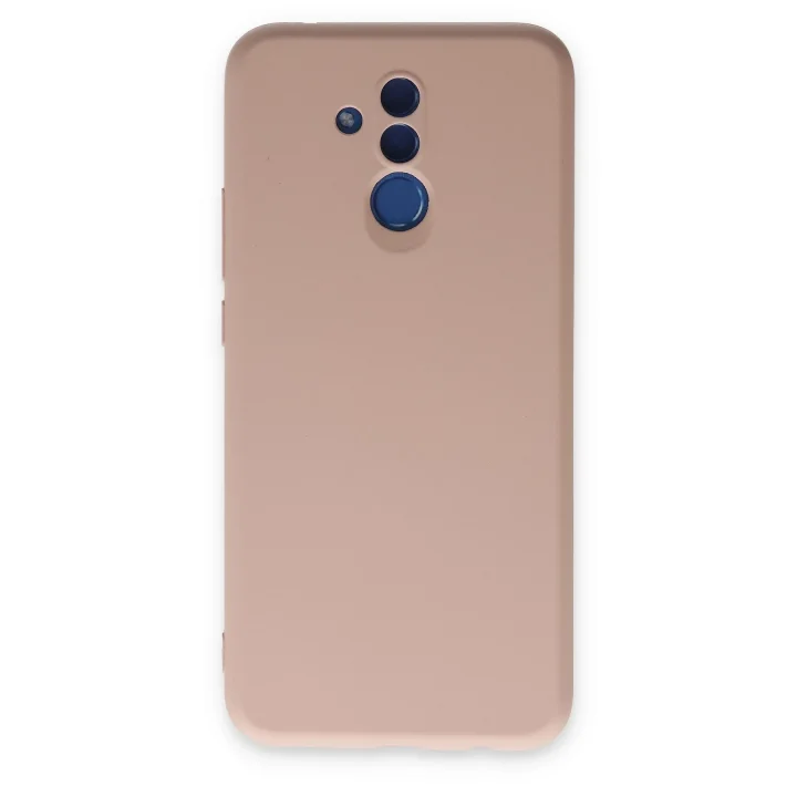 Mey İthalat®  Huawei Mate 20 Lite Kılıf Nano içi Kadife Silikon - Pudra