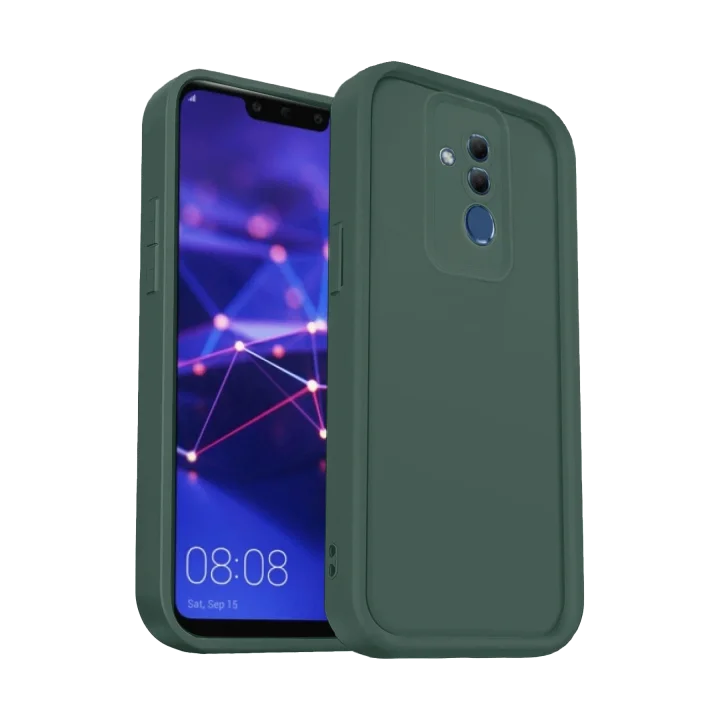 Mey İthalat®  Huawei Mate 20 Lite Kılıf Viera Silikon - Koyu Yeşil