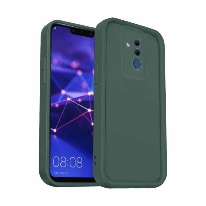 Mey İthalat®  Huawei Mate 20 Lite Kılıf Viera Silikon - Koyu Yeşil