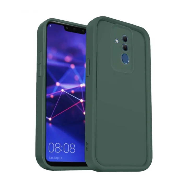 Mey İthalat®  Huawei Mate 20 Lite Kılıf Viera Silikon - Koyu Yeşil
