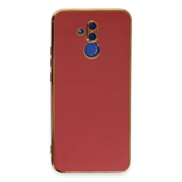 Mey İthalat®  Huawei Mate 20 Lite Kılıf Volet Silikon - Kırmızı