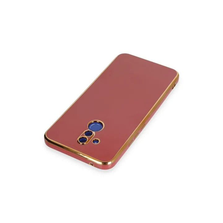 Mey İthalat®  Huawei Mate 20 Lite Kılıf Volet Silikon - Kırmızı