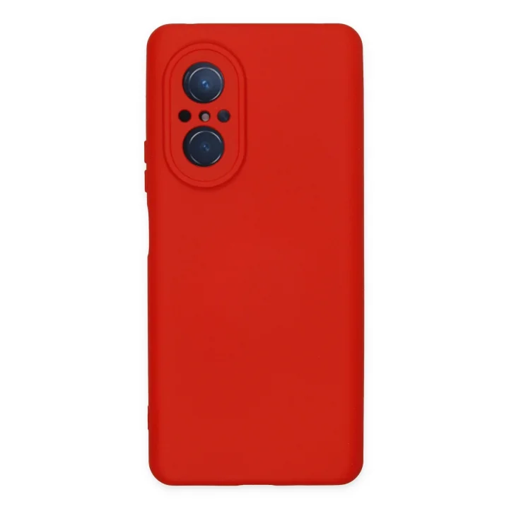 Mey İthalat®  Huawei Nova 9 SE Kılıf Nano içi Kadife Silikon - Kırmızı