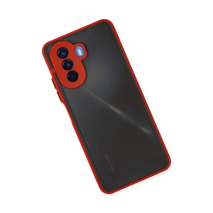 Mey İthalat®  Huawei Nova Y70 Kılıf Montreal Silikon Kapak - Kırmızı