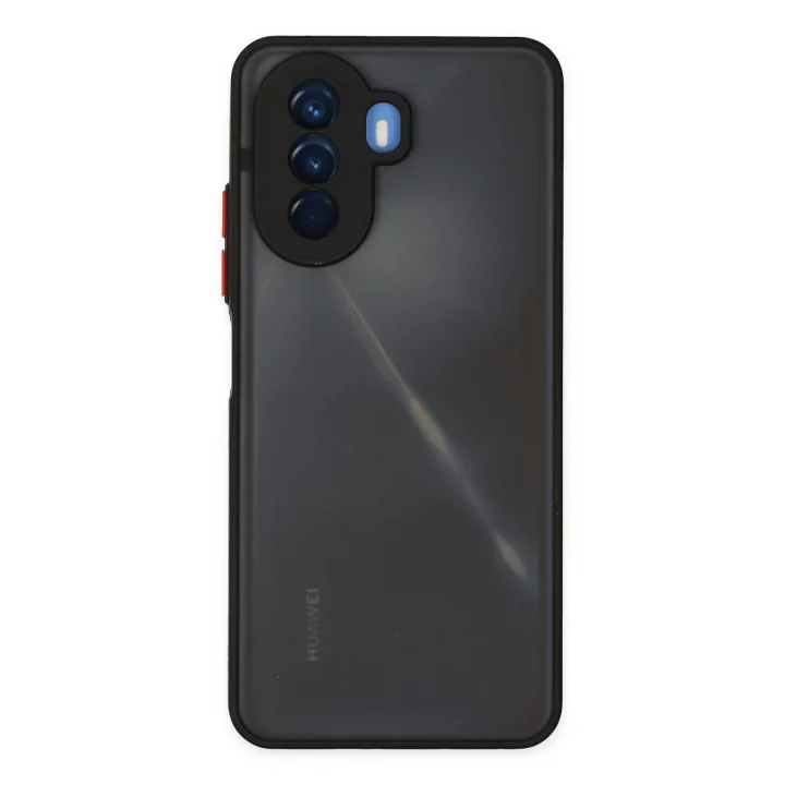 Mey İthalat®  Huawei Nova Y70 Kılıf Montreal Silikon Kapak - Siyah