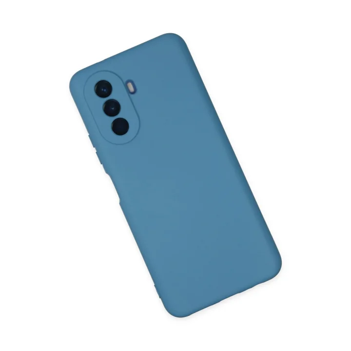 Mey İthalat®  Huawei Nova Y70 Kılıf Nano içi Kadife Silikon - Mavi