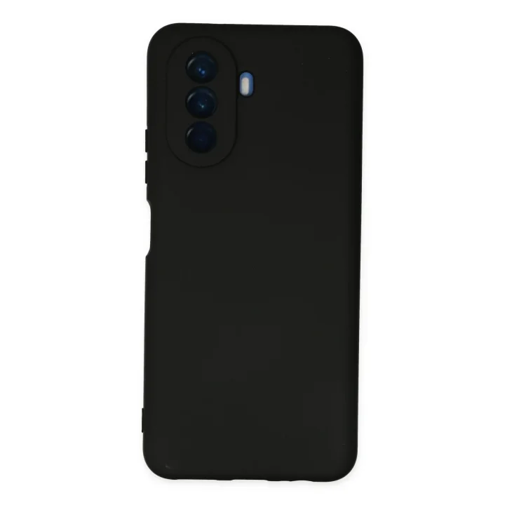 Mey İthalat®  Huawei Nova Y70 Kılıf Nano içi Kadife Silikon - Siyah