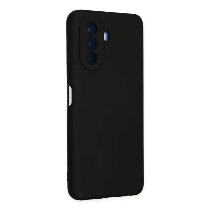 Mey İthalat®  Huawei Nova Y70 Kılıf Nano içi Kadife Silikon - Siyah