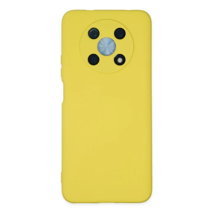 Mey İthalat®  Huawei Nova Y90 Kılıf Nano içi Kadife Silikon - Sarı