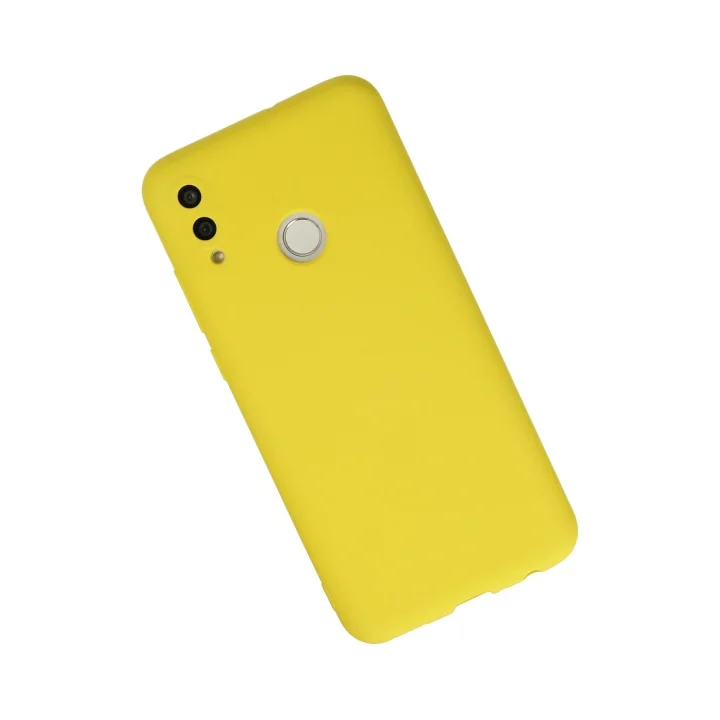 Mey İthalat®  Huawei P Smart 2019 Kılıf Nano içi Kadife Silikon - Sarı