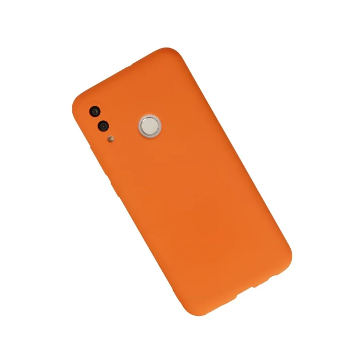 Mey İthalat®  Huawei P Smart 2019 Kılıf Nano içi Kadife Silikon - Turuncu