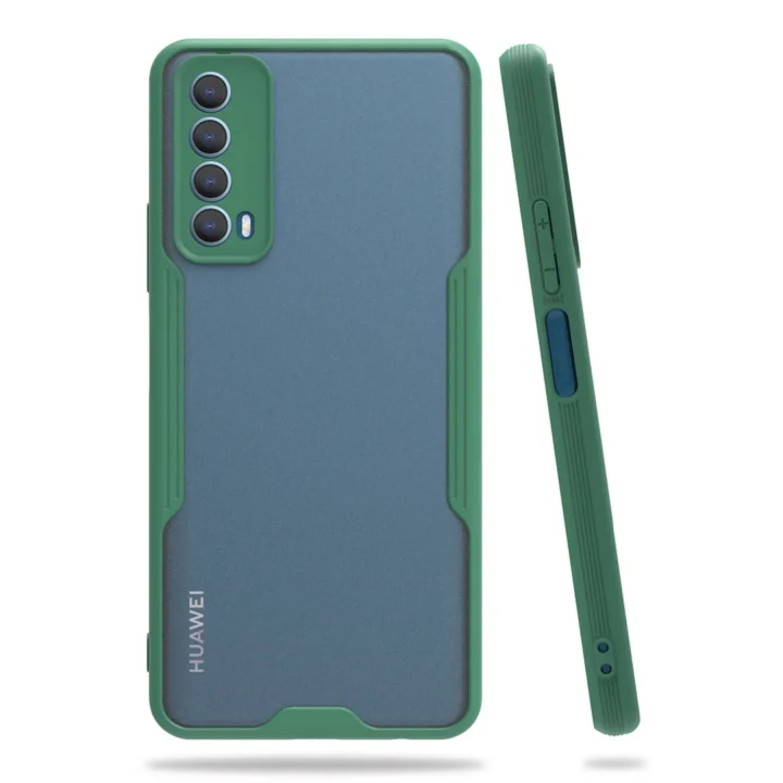 Mey İthalat®  Huawei P Smart 2021 Kılıf Platin Silikon - Yeşil