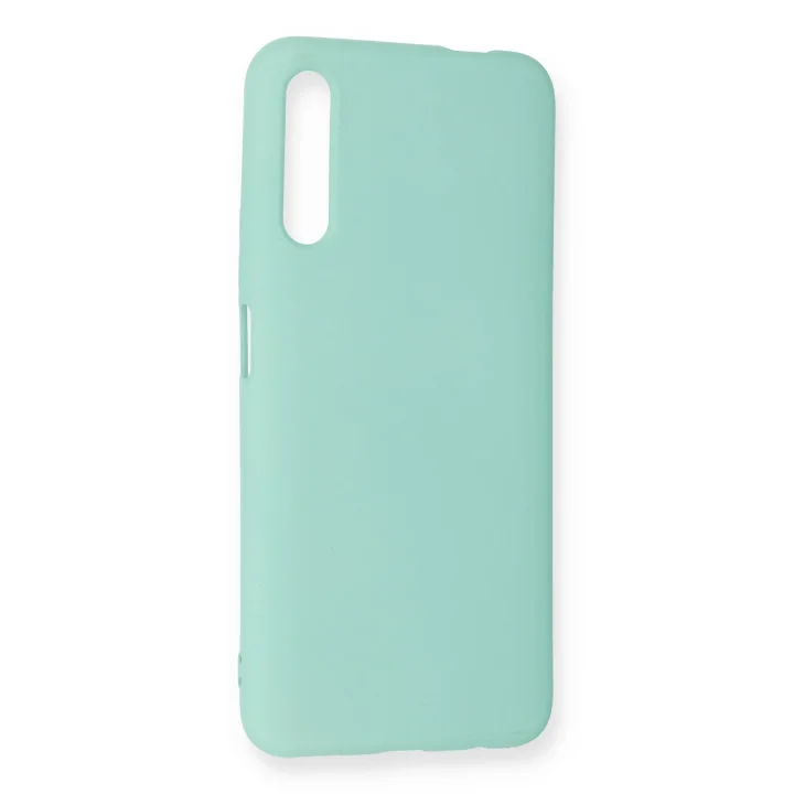 Mey İthalat®  Huawei P Smart Pro / Y9S Kılıf Nano içi Kadife Silikon - Turkuaz