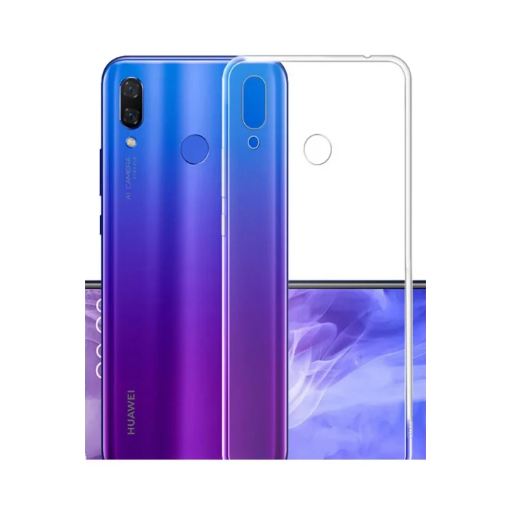 Mey İthalat®  Huawei P20 Lite Kılıf Lüx Şeffaf Silikon