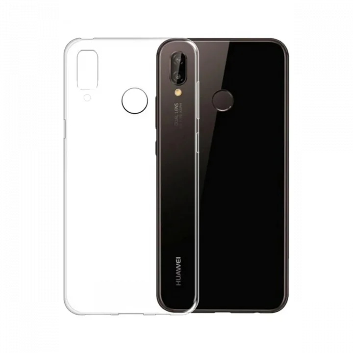 Mey İthalat®  Huawei P20 Lite Kılıf Lüx Şeffaf Silikon