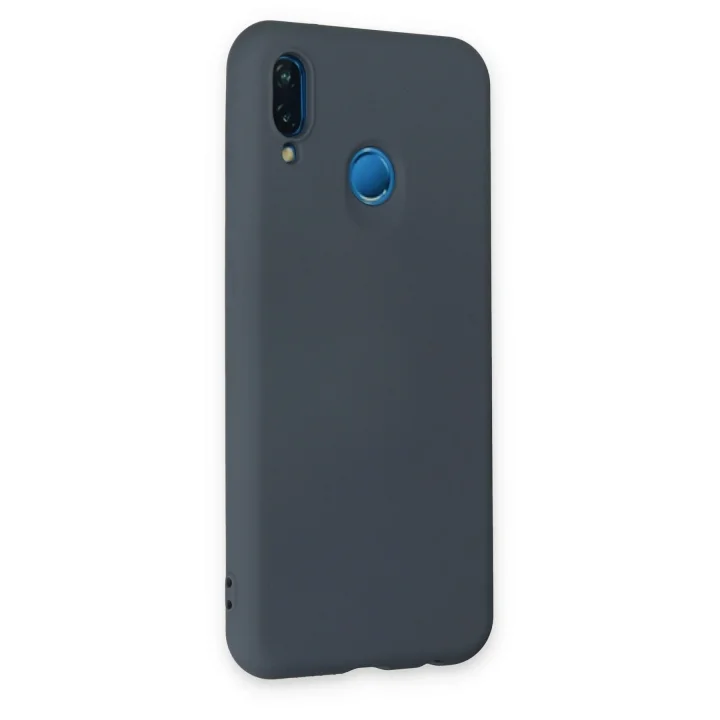 Mey İthalat®  Huawei P20 Lite Kılıf Nano içi Kadife Silikon - Gri