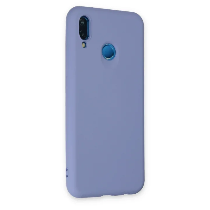 Mey İthalat®  Huawei P20 Lite Kılıf Nano içi Kadife Silikon - Lila