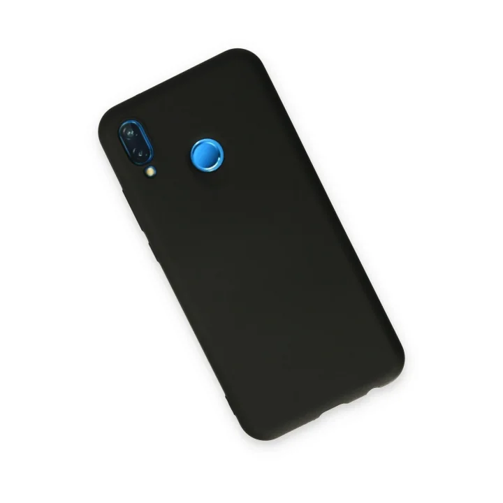 Mey İthalat®  Huawei P20 Lite Kılıf Nano içi Kadife Silikon - Siyah