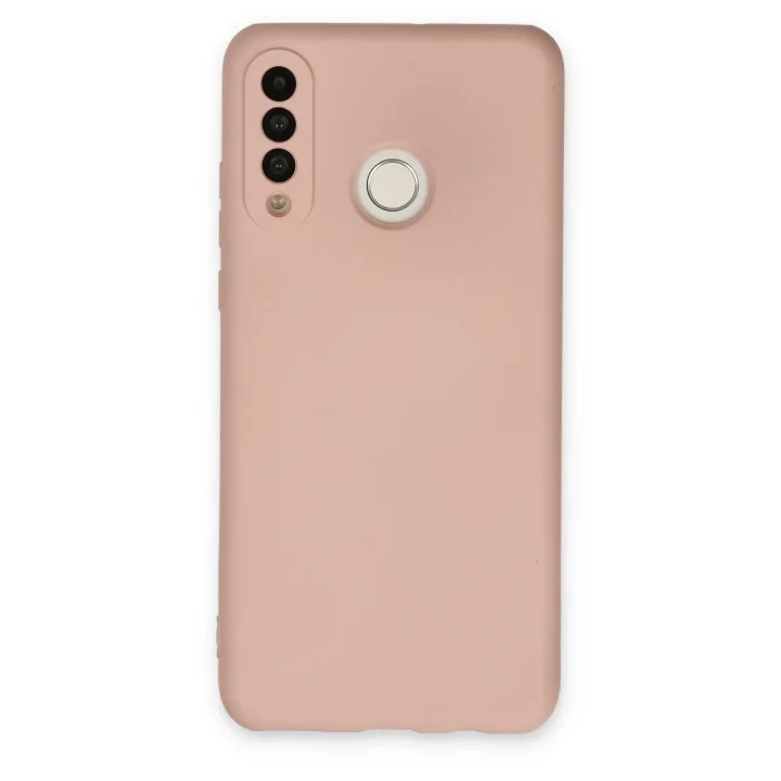 Mey İthalat®  Huawei P30 Lite Kılıf Nano içi Kadife Silikon - Pudra
