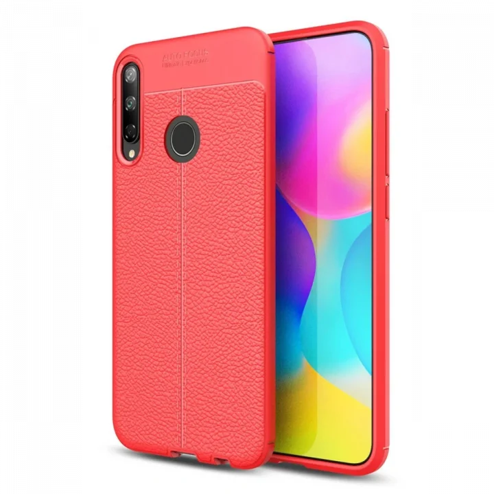 Mey İthalat®  Huawei P40 Lite E Kılıf Auto Focus Kapak - Kırmızı