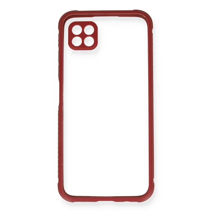 Mey İthalat®  Huawei P40 Lite Kılıf Miami Şeffaf Silikon - Fuşya