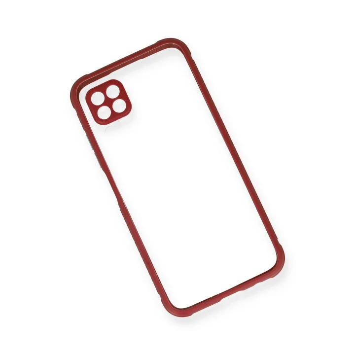 Mey İthalat®  Huawei P40 Lite Kılıf Miami Şeffaf Silikon - Fuşya