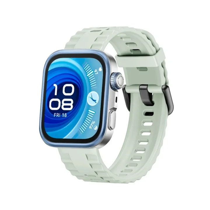 Mey İthalat®  Huawei Watch Fit 3 Klasik Kordon - Açık Yeşil