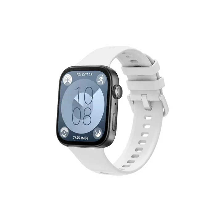 Mey İthalat®  Huawei Watch Fit 3 Klasik Kordon - Beyaz