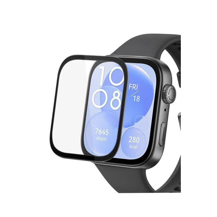 Mey İthalat®  Huawei Watch Fit 3 Polymer Nano Ekran Koruyucu - Şeffaf