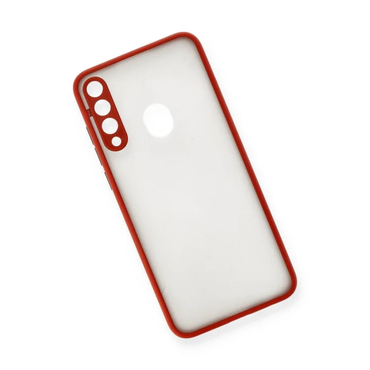 Mey İthalat®  Huawei Y6P Kılıf Montreal Silikon Kapak - Kırmızı