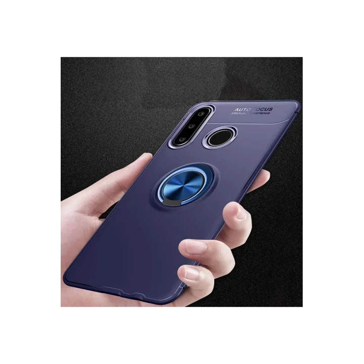 Mey İthalat®  Huawei Y6P Kılıf Range Yüzüklü Silikon - Mavi