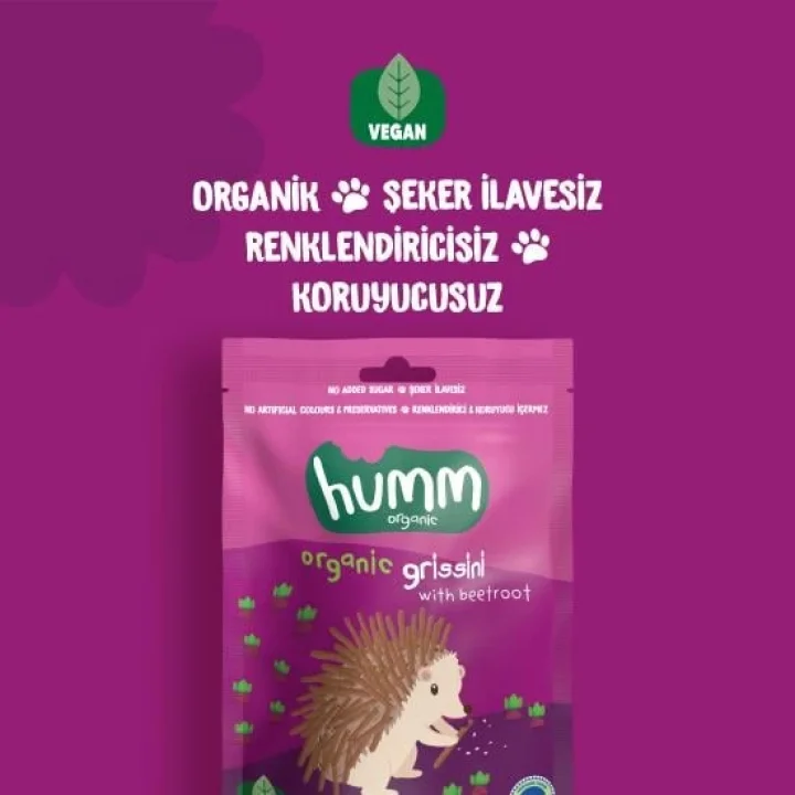 Mey İthalat® Organik Vegan Pancarlı Grissini 55 Gr