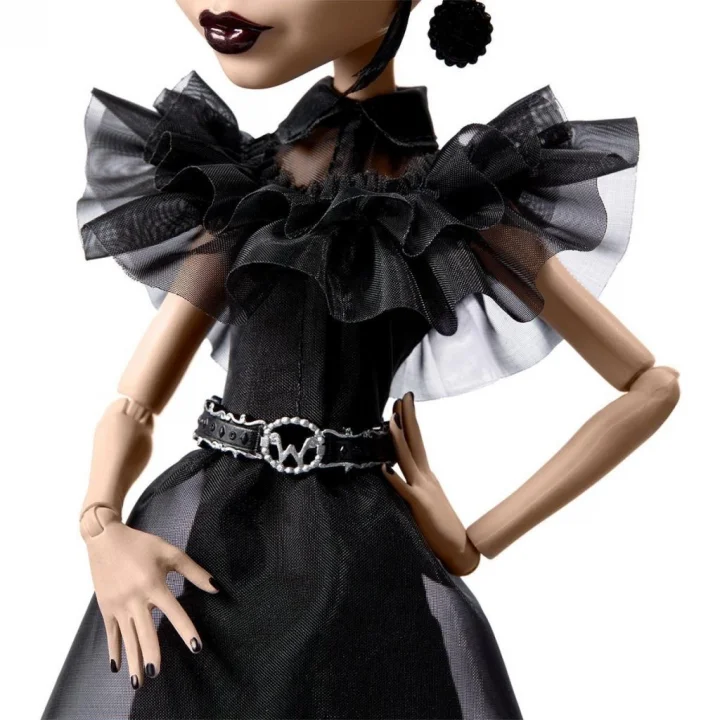 Mey İthalat®  HXJ03 Monster High Wednesday Balo Elbiseli Bebek