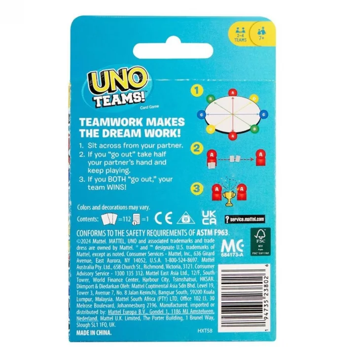 Mey İthalat® HXT58 UNO Teams Kartlar