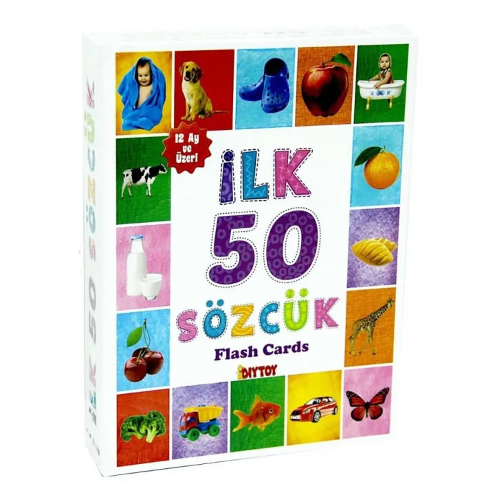 Mey İthalat® İlk 50 Sözcük Eğitici Flash Kart Oyunu