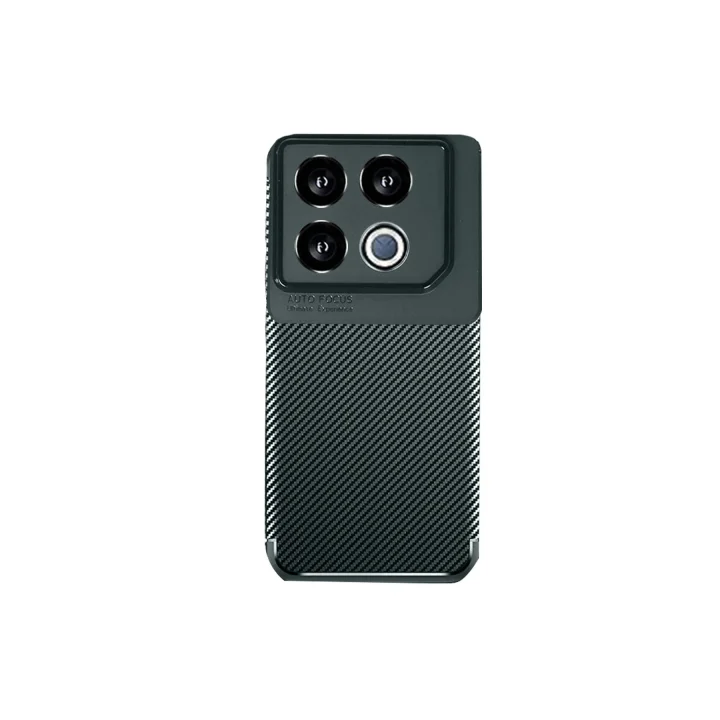 Mey İthalat®  İnfinix GT 20 Pro Kılıf Auto Focus Karbon Kapak - Koyu Yeşil