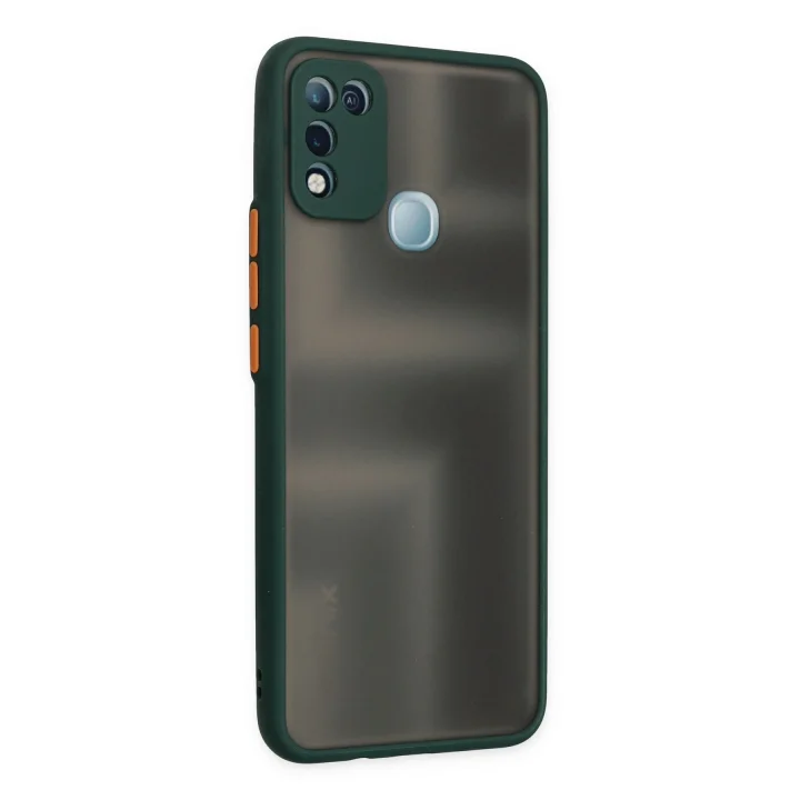 Mey İthalat®  İnfinix Hot 10 Play Kılıf Montreal Silikon Kapak - Yeşil