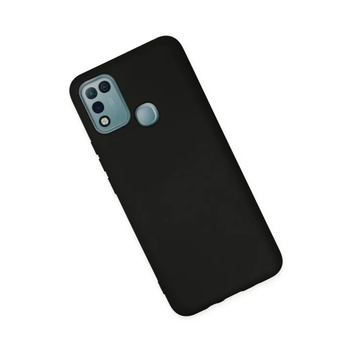Mey İthalat®  İnfinix Hot 10 Play Kılıf Nano içi Kadife Silikon - Siyah
