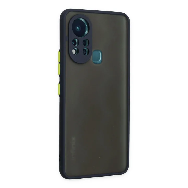 Mey İthalat®  İnfinix Hot 11s Kılıf Montreal Silikon Kapak - Lacivert