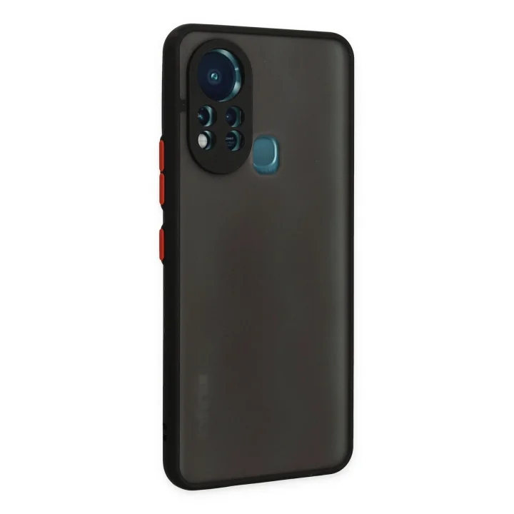 Mey İthalat®  İnfinix Hot 11s Kılıf Montreal Silikon Kapak - Siyah