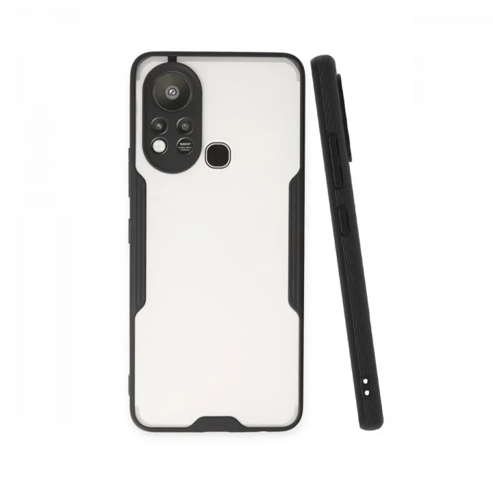 Mey İthalat®  İnfinix Hot 11s Kılıf Platin Silikon - Siyah