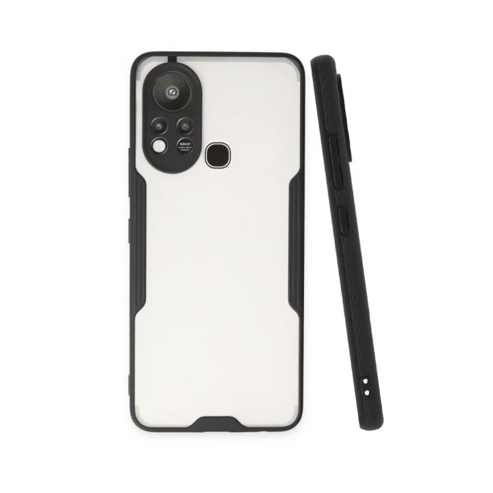 Mey İthalat®  İnfinix Hot 11s Kılıf Platin Silikon - Siyah