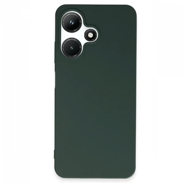 Mey İthalat®  İnfinix Hot 30i Kılıf First Silikon - Koyu Yeşil