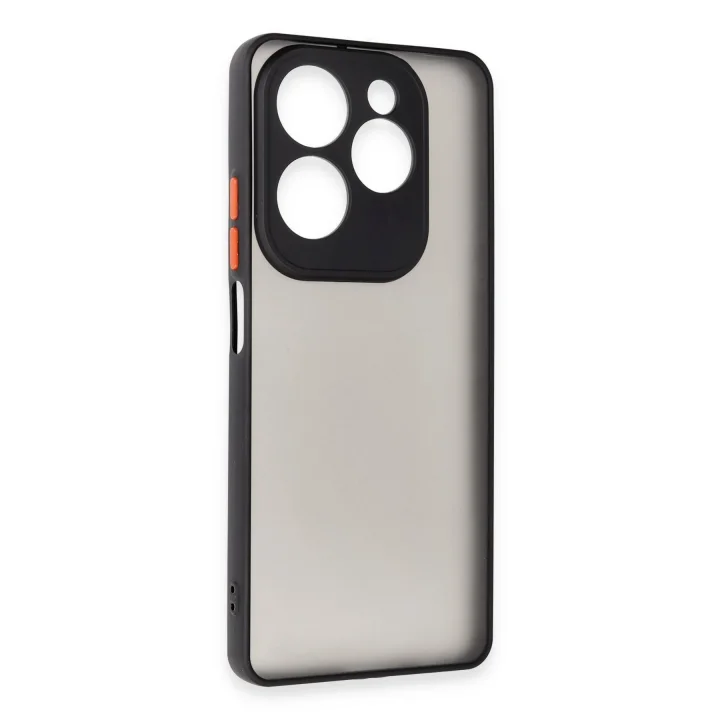 Mey İthalat®  İnfinix Hot 40 Pro Kılıf Montreal Silikon Kapak - Siyah