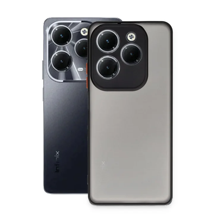 Mey İthalat®  İnfinix Hot 40 Pro Kılıf Montreal Silikon Kapak - Siyah