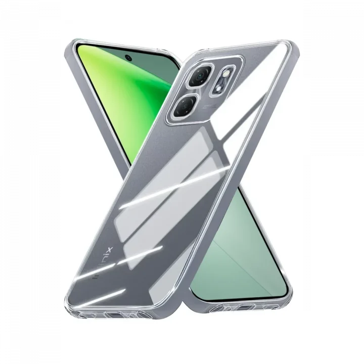 Mey İthalat®  İnfinix Smart 9 Kılıf Lüx Şeffaf Silikon